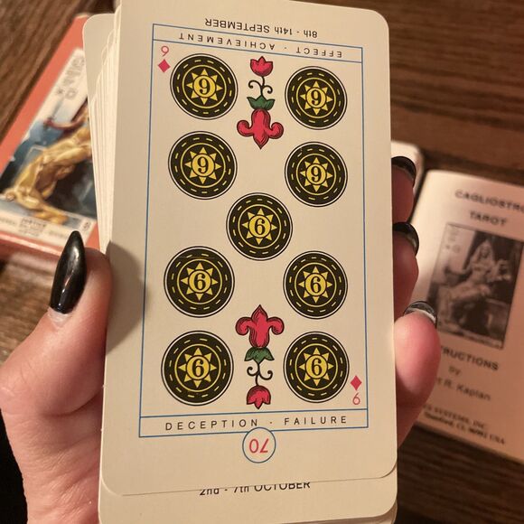 Vintage Cagliostro Tarot Deck Made in Italy by Modiano in Box 1981 Instructions - Picture 9 of 10